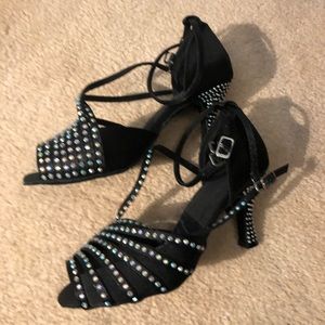 Ballroom salsa shoes